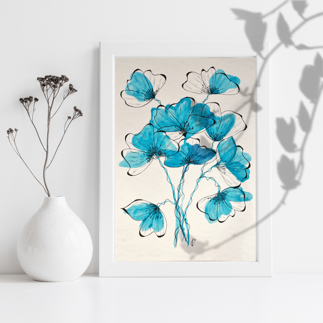 Blue flowers